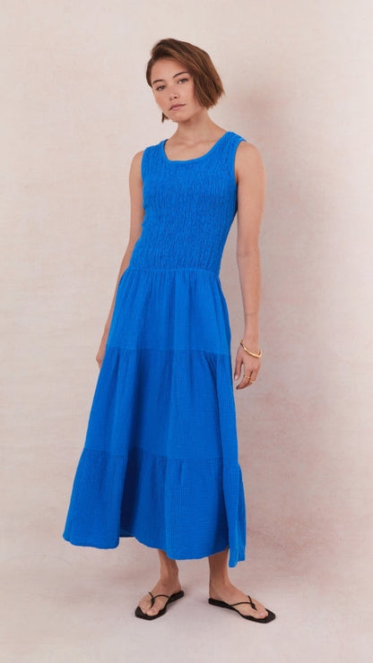 Mel Cotton  Dress - Azure