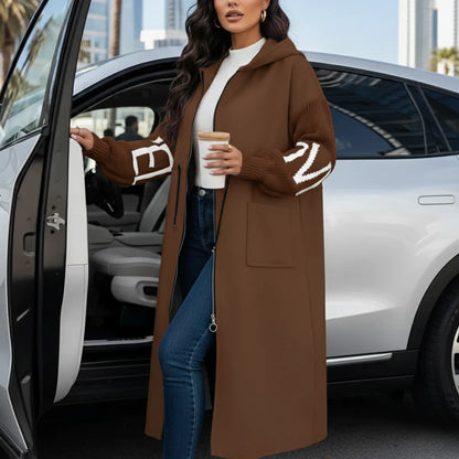 Avelina Elegant Hooded Cardigan