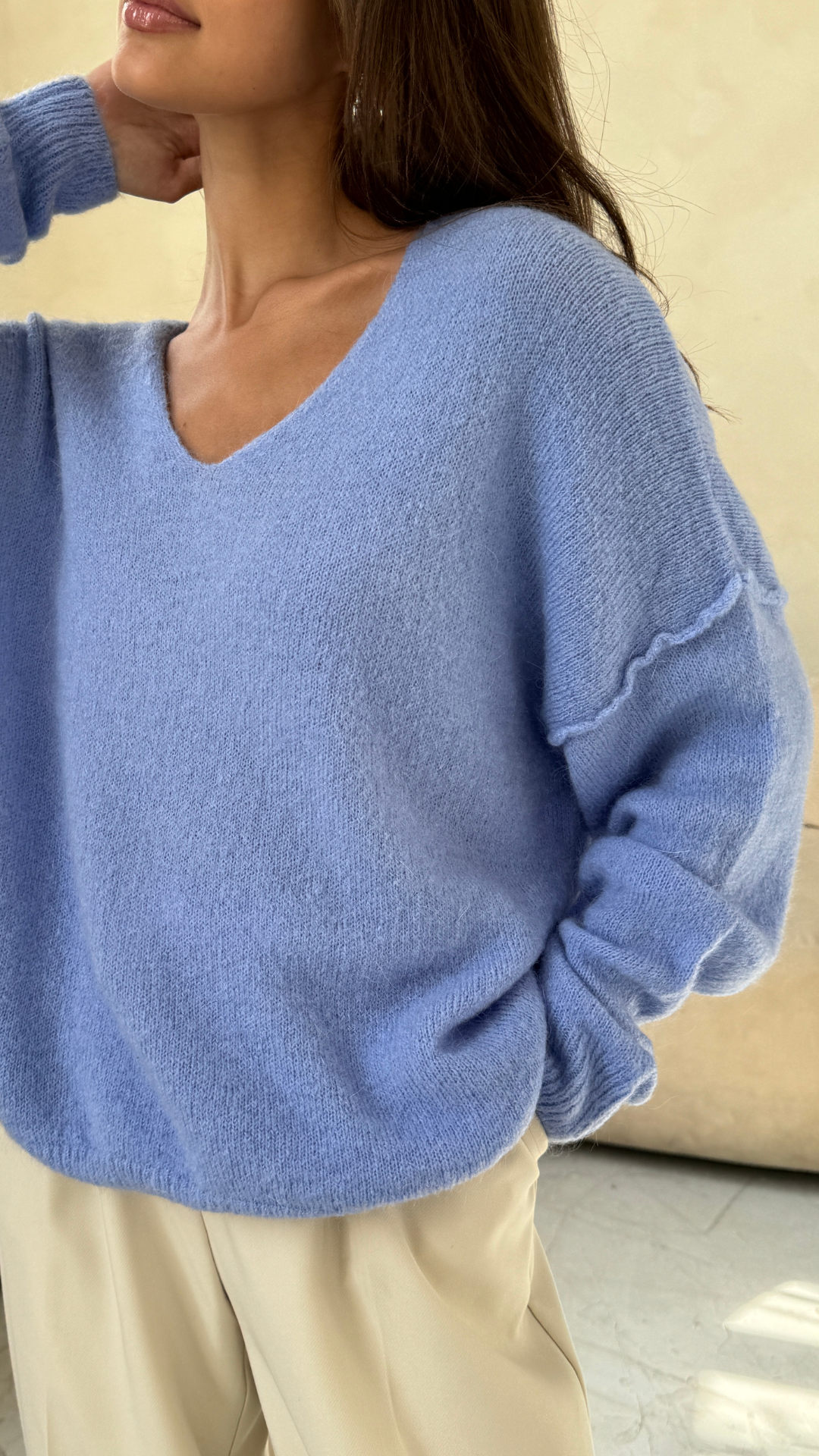 Hailey Sweater - Sky Blue