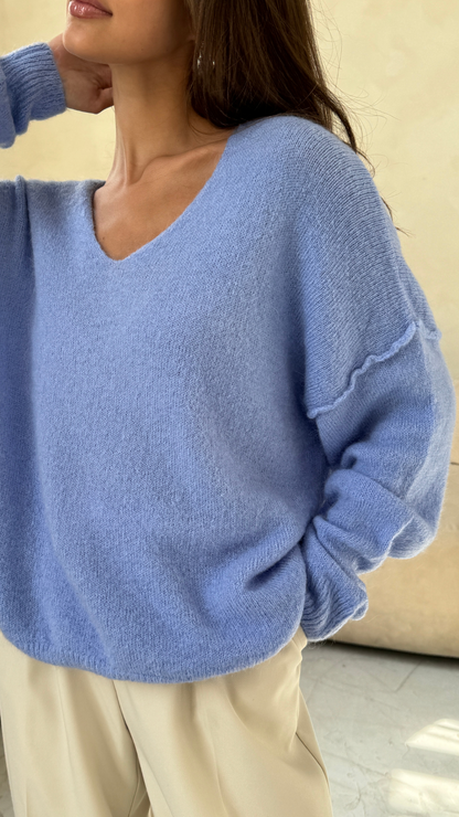 Hailey Sweater - Sky Blue