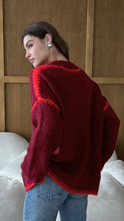 Cleo Jumper - Bordeaux