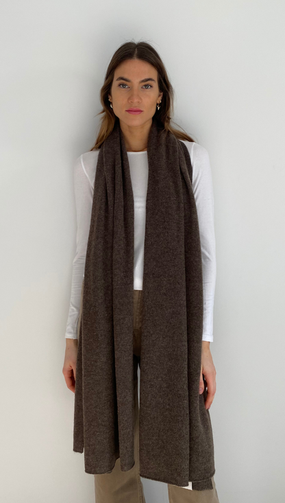 Cashmere Travel Wrap - Bark