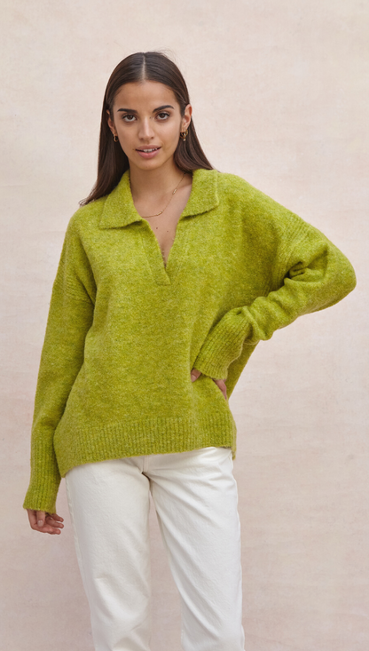 Veronika Sweater - Lime