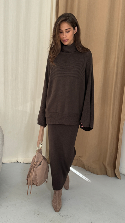 Amelie Sweater - Dark Espresso