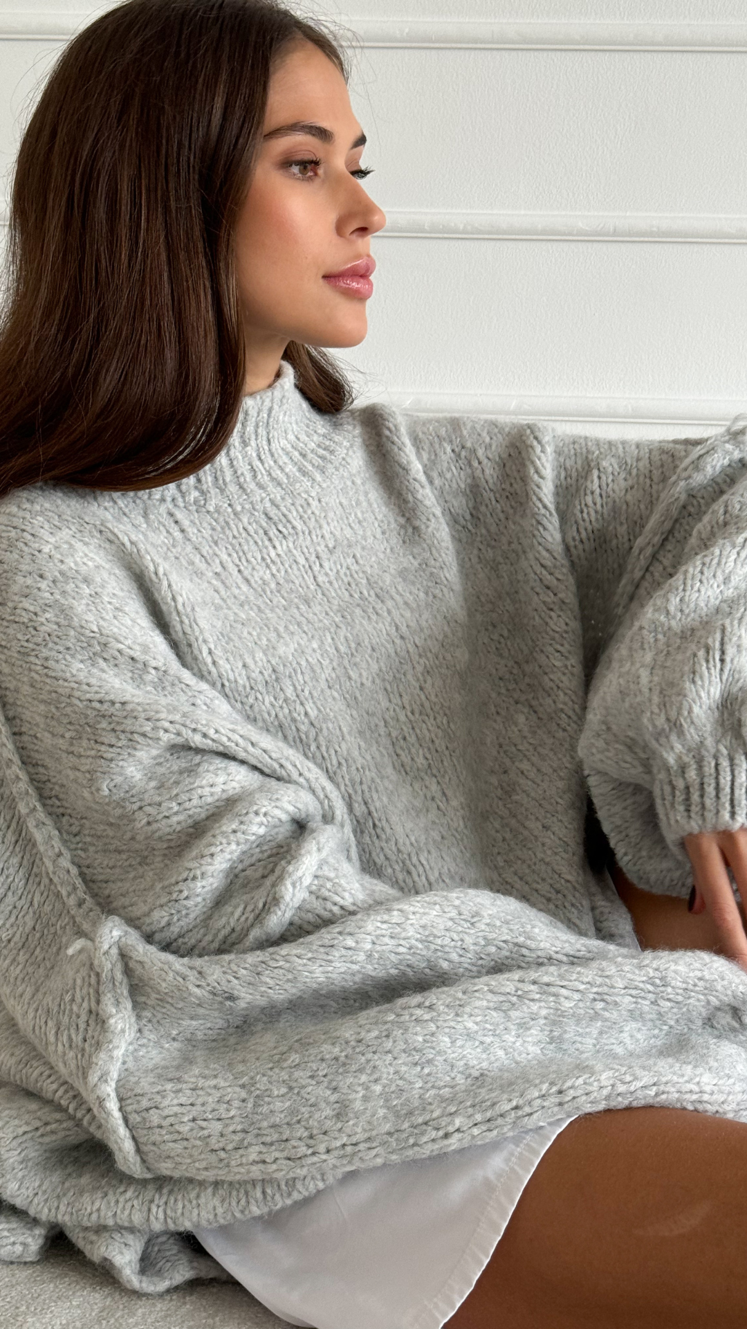 Layla Sweater - Light Grey