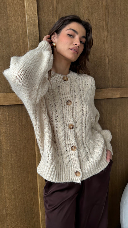 Evie Cardigan - Ivory