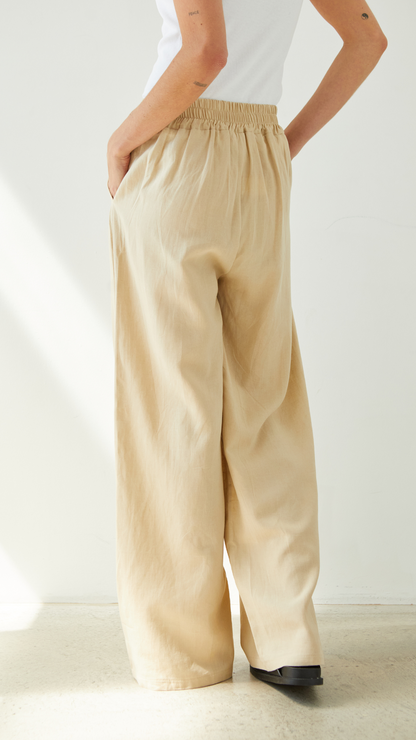Alexis Linen Trousers - Sand