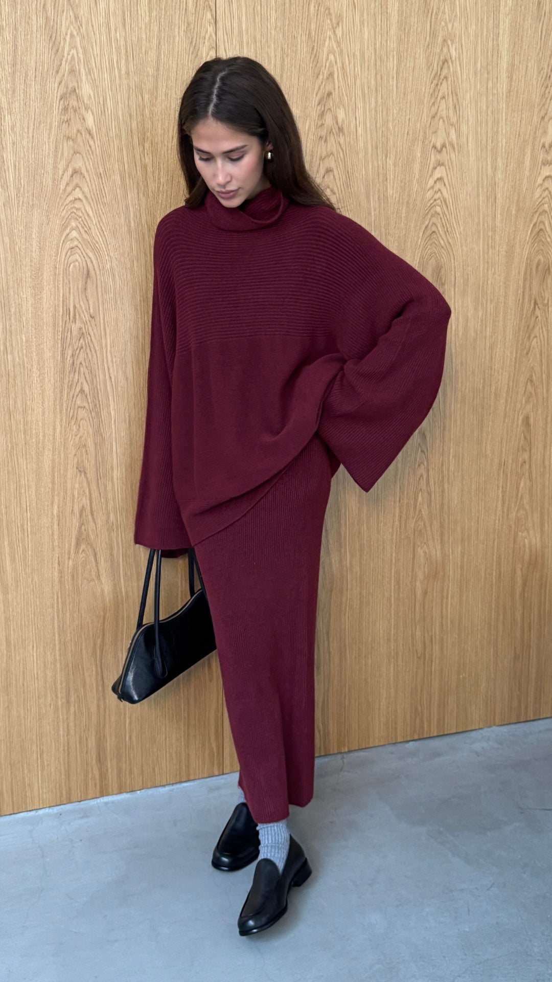 Amelie Sweater - Dark Cherry