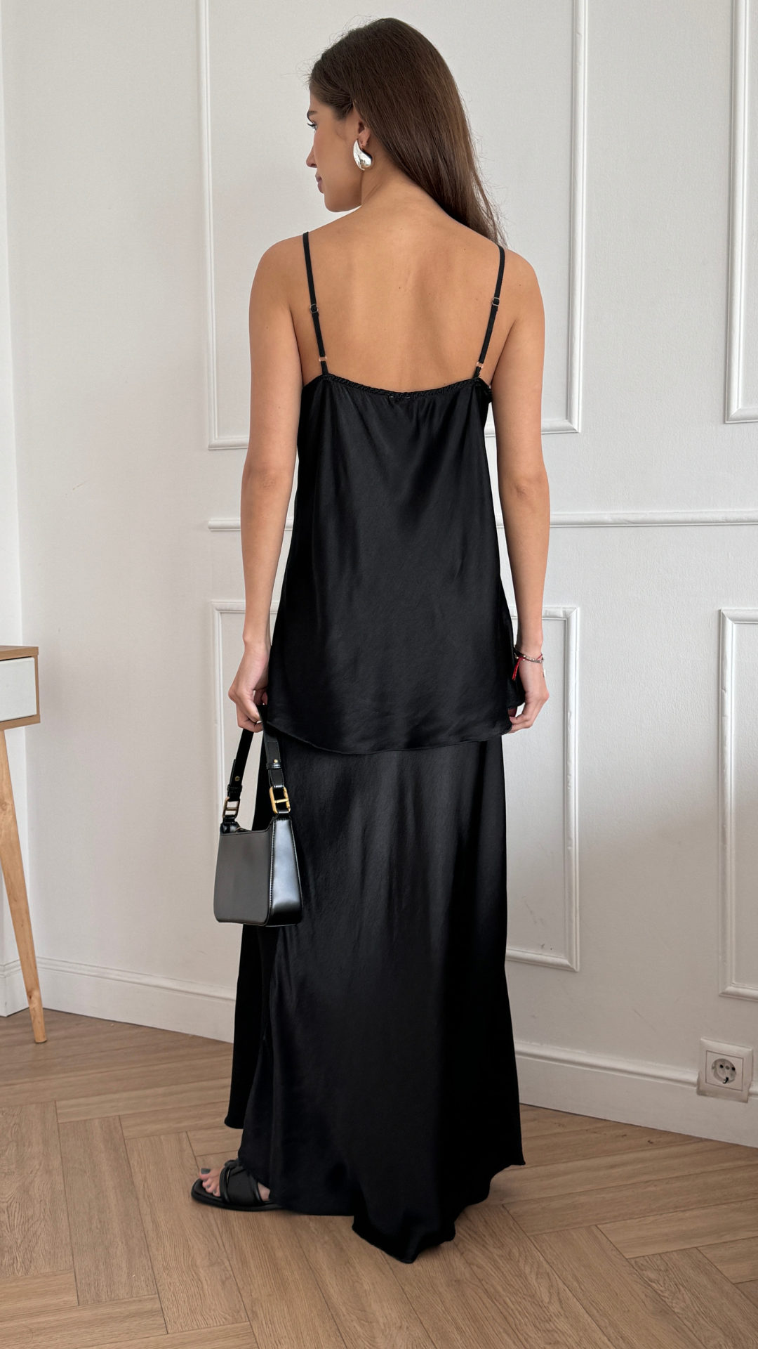 Sasha Satin Set - Black