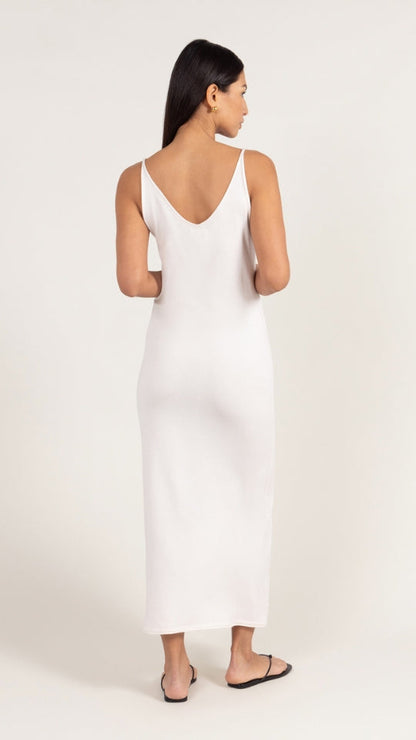 Sofia Knitted Slip Dress - Ivory