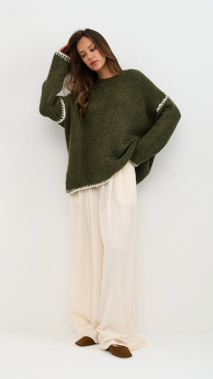 Cleo Jumper - Khaki