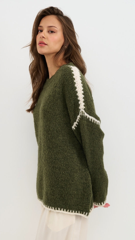 Cleo Jumper - Khaki