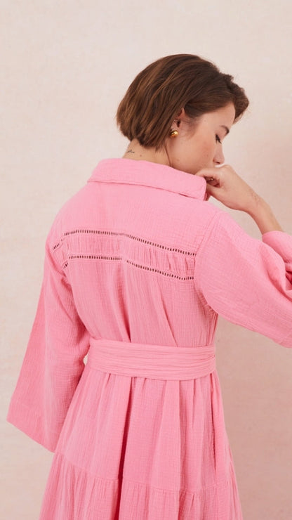 Marika Shirt Dress - Petunia