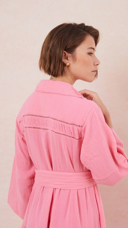 Marika Shirt Dress - Petunia