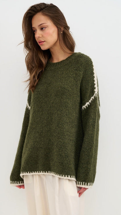 Cleo Jumper - Khaki