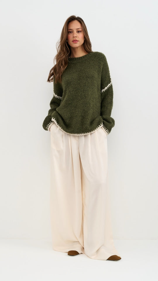 Cleo Jumper - Khaki