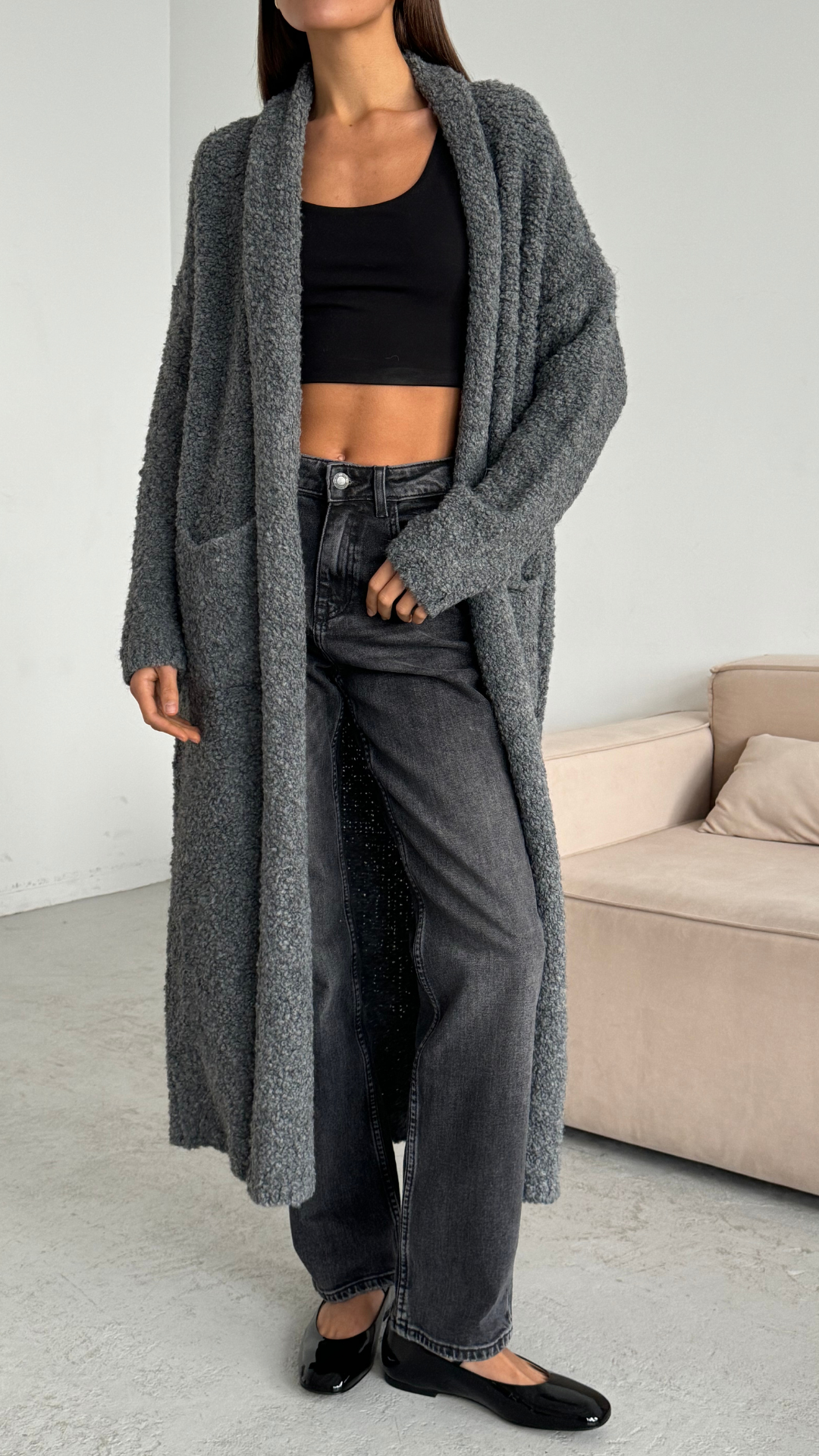 Lyra Cardigan - Dark Grey