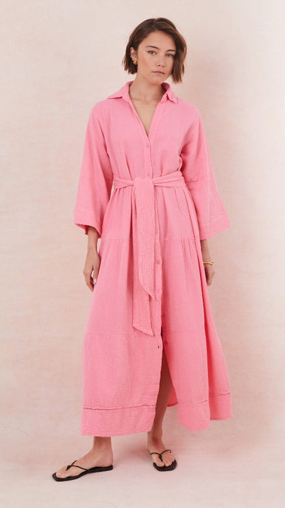 Marika Shirt Dress - Petunia