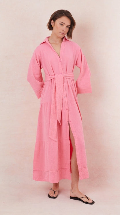 Marika Shirt Dress - Petunia