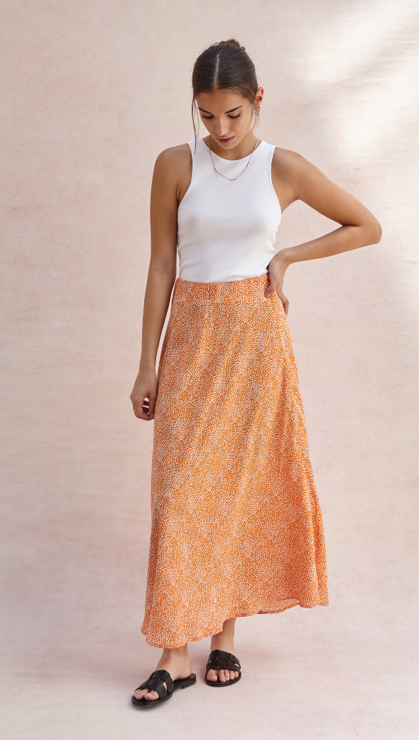 Aura Skirt - Auburn Print