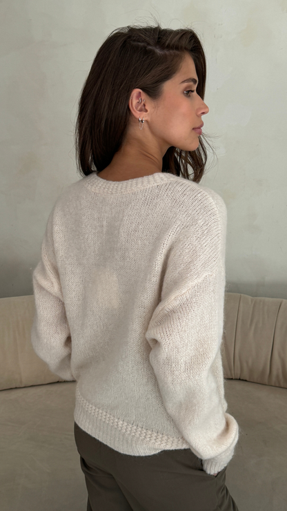 Reyna Cardigan - Ivory