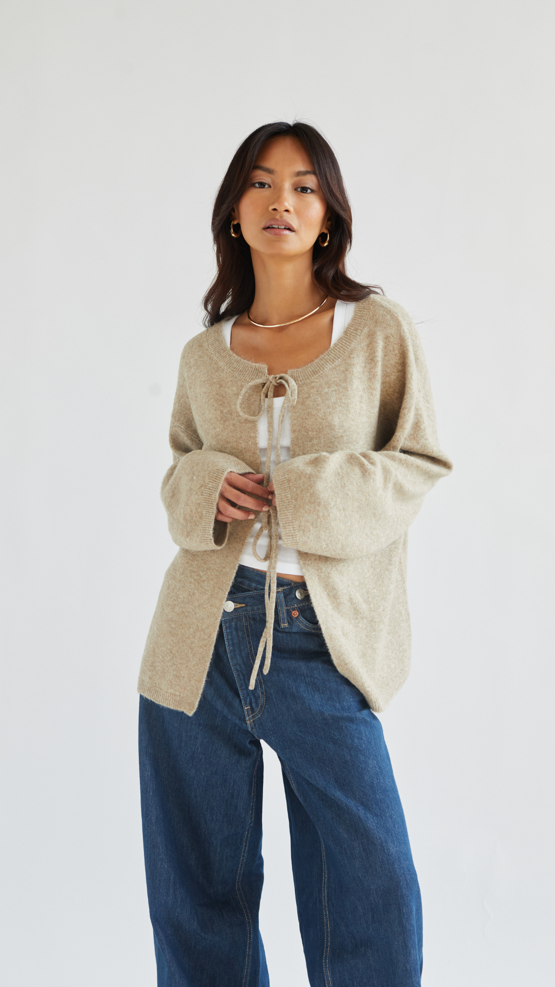 Erin Reversible Sweater - Sand