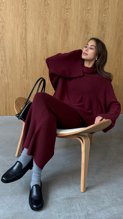 Amelie Sweater - Dark Cherry
