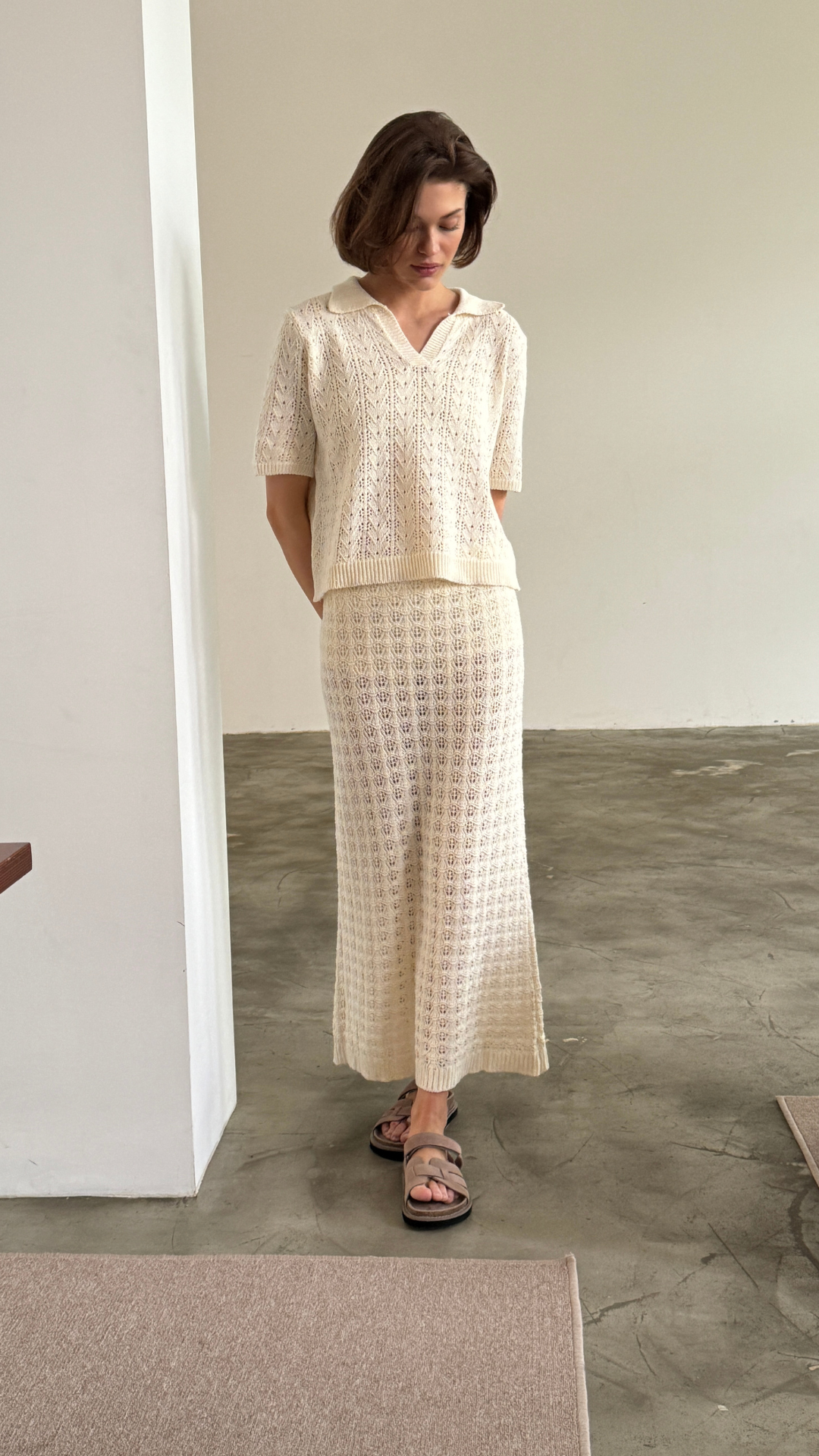 Lyla Crochet Set - Ecru