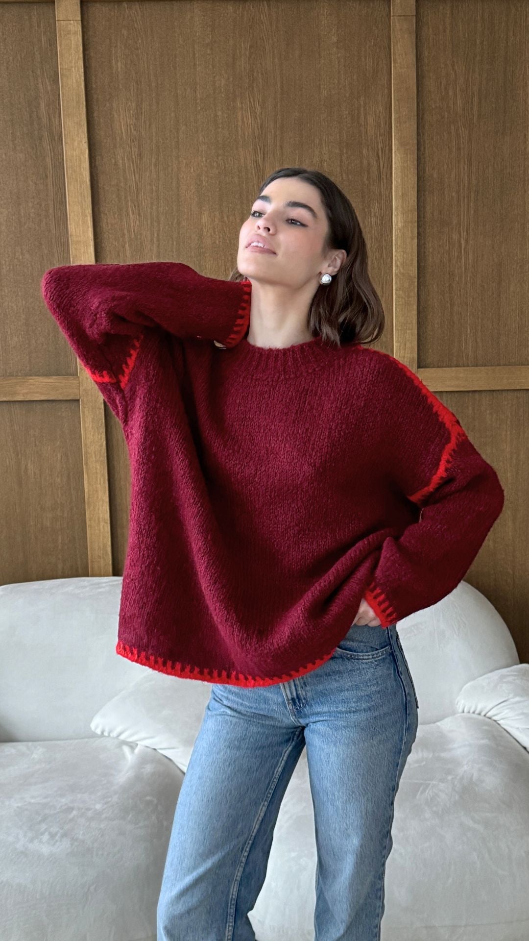 Cleo Jumper - Bordeaux