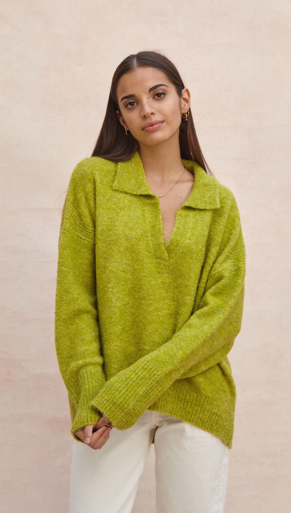 Veronika Sweater - Lime