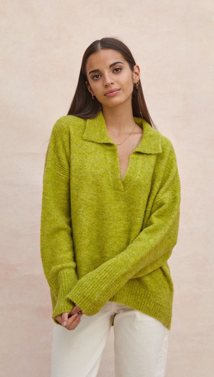 Veronika Sweater - Lime