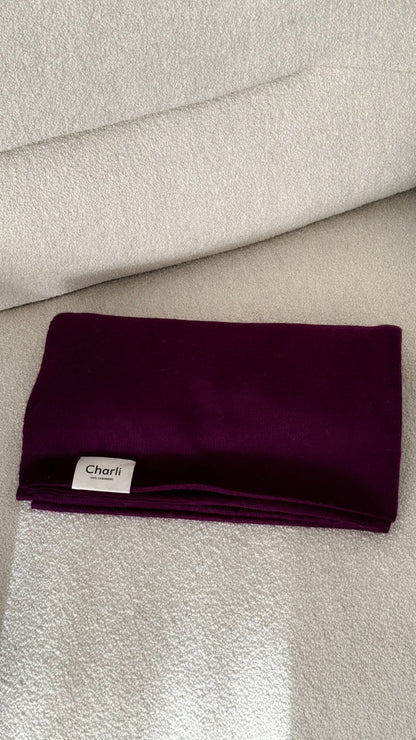 Cashmere Travel Wrap - Dark Cherry