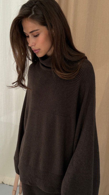 Amelie Sweater - Dark Espresso