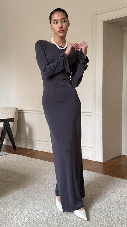 Allie Jersey Dress - Grey