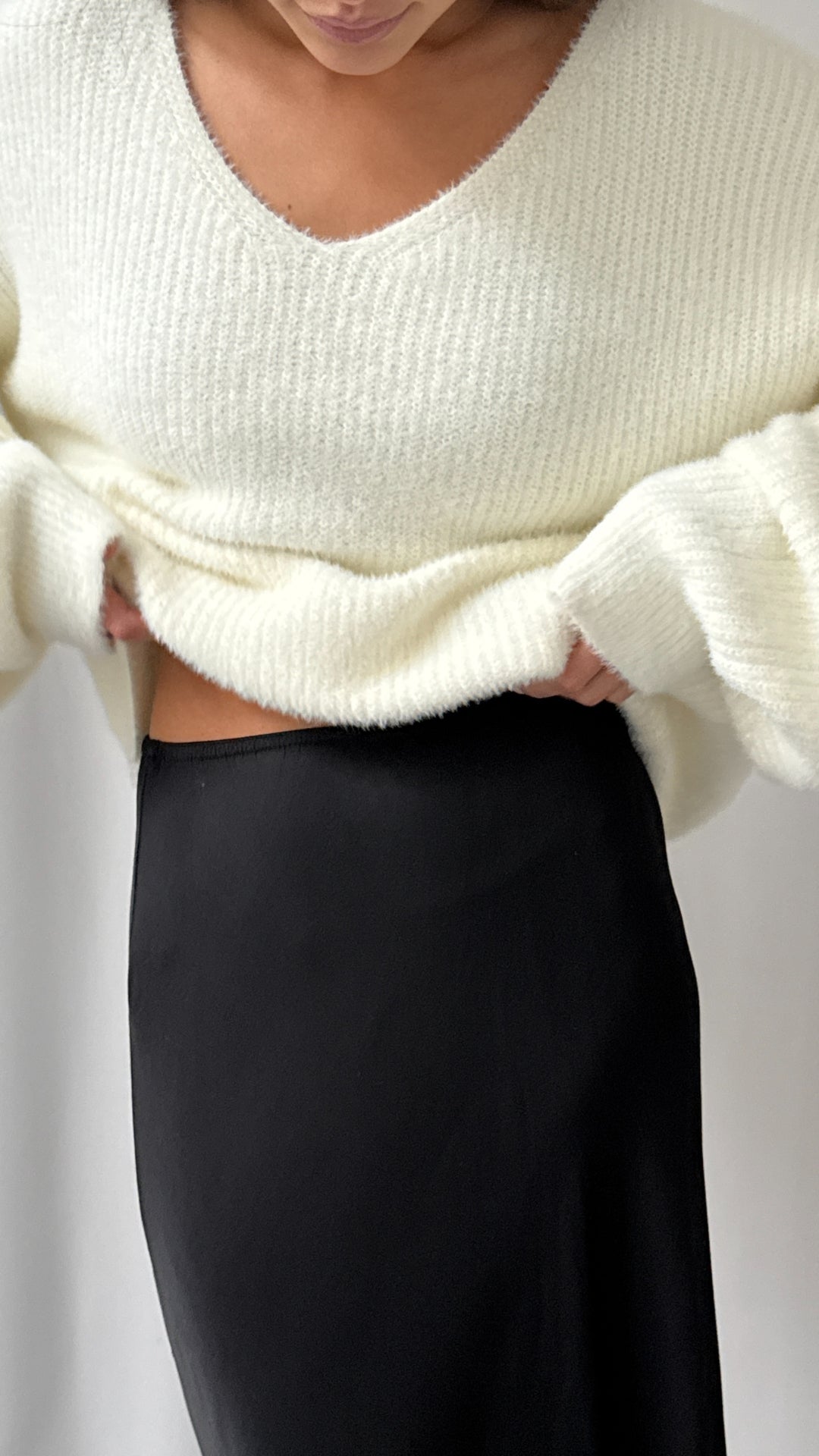 Solene Lace Skirt - Black