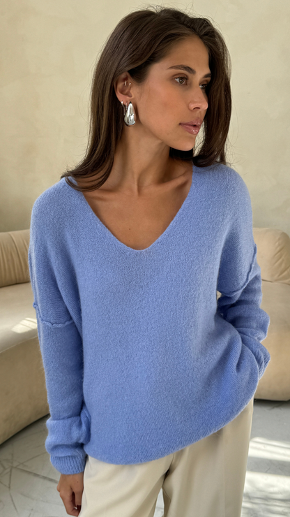 Hailey Sweater - Sky Blue
