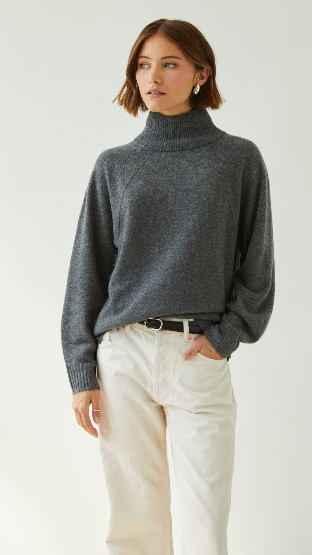 Cian Cashmere Sweater - Anthracite
