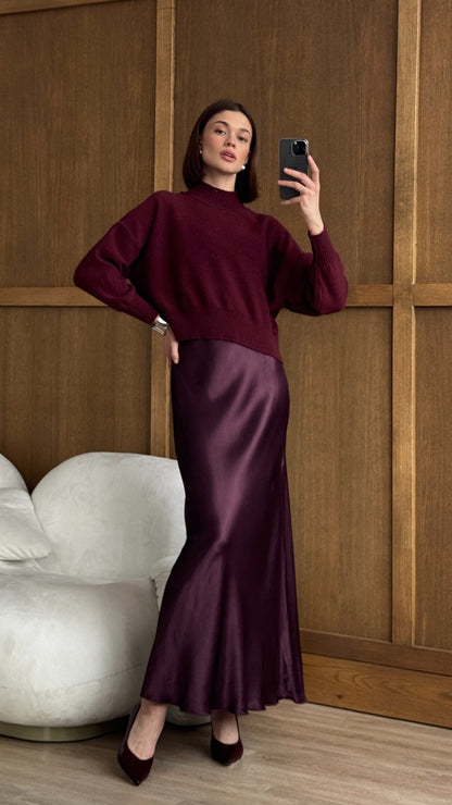 Lottie Sweater - Burgundy