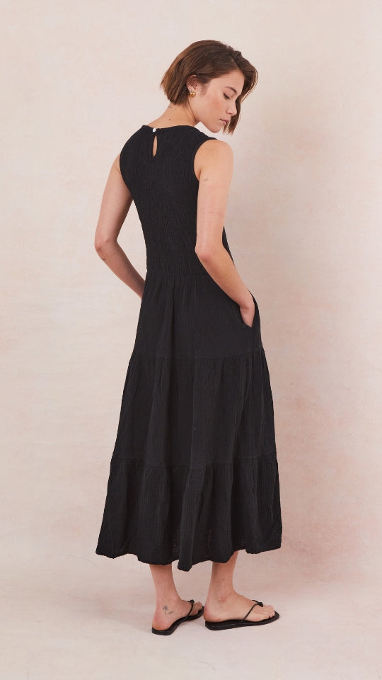 Mel Cotton  Dress - Black