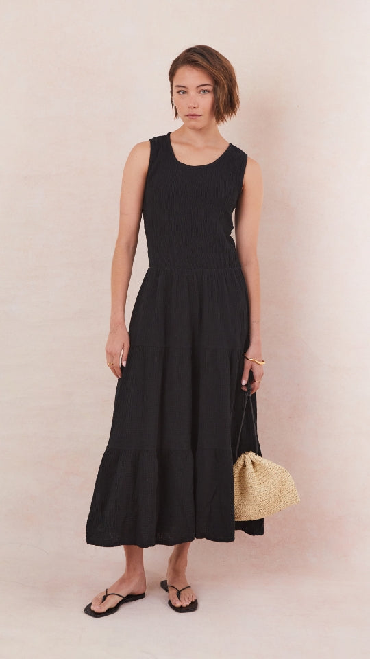 Mel Cotton  Dress - Black