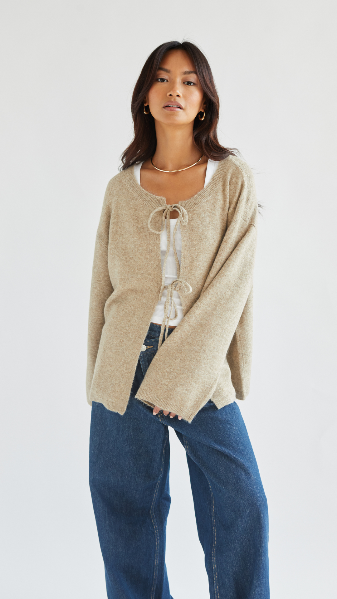 Erin Reversible Sweater - Sand