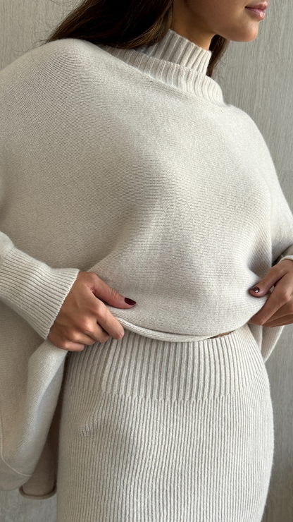 Alma Pencil Skirt  - Ivory