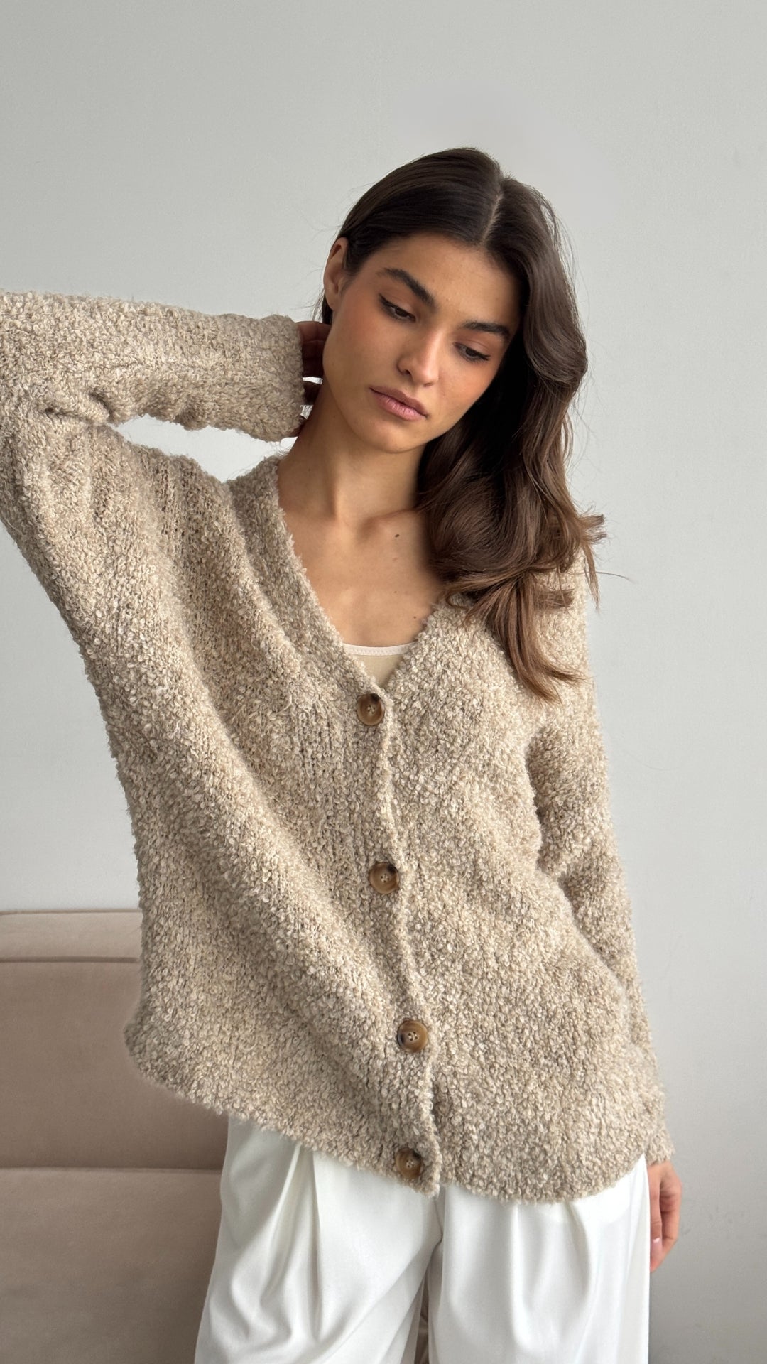 Ella Cardigan - Sand