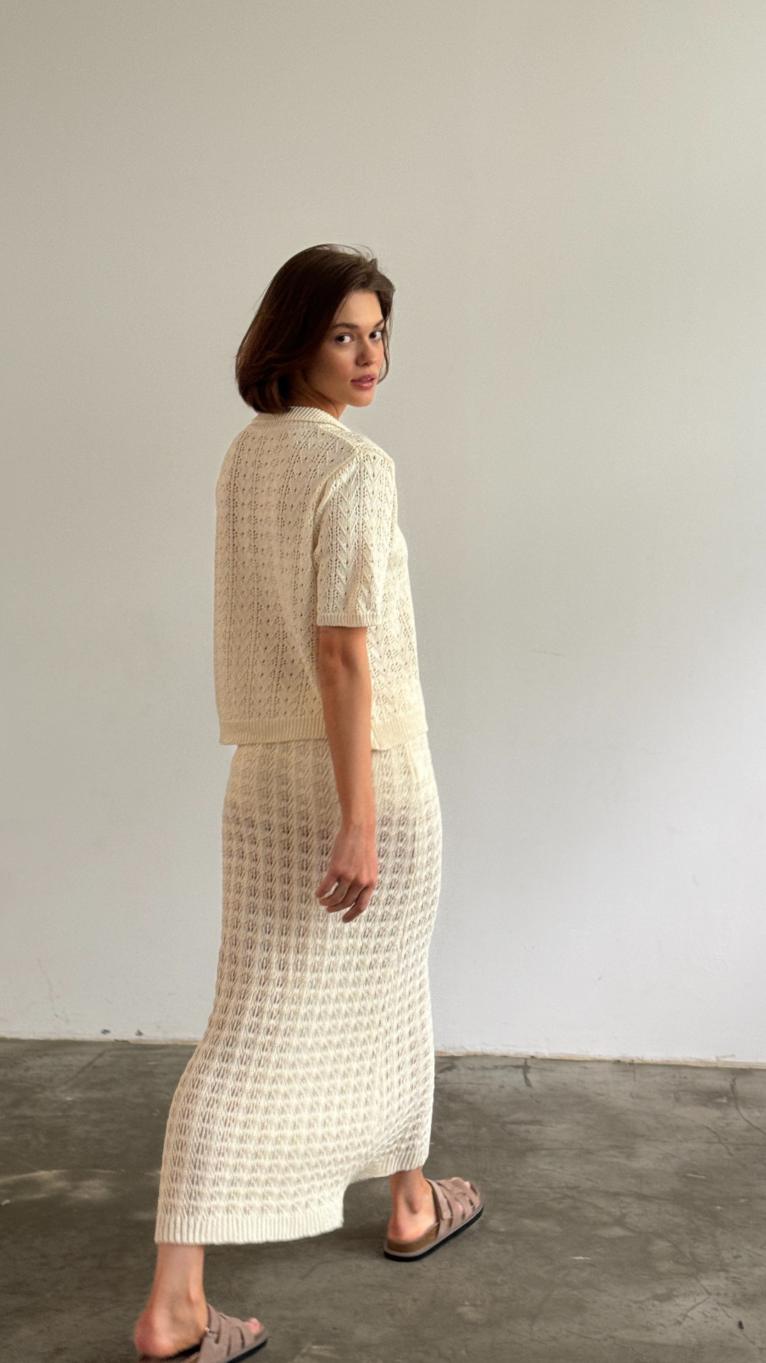 Lyla Crochet Set - Ecru