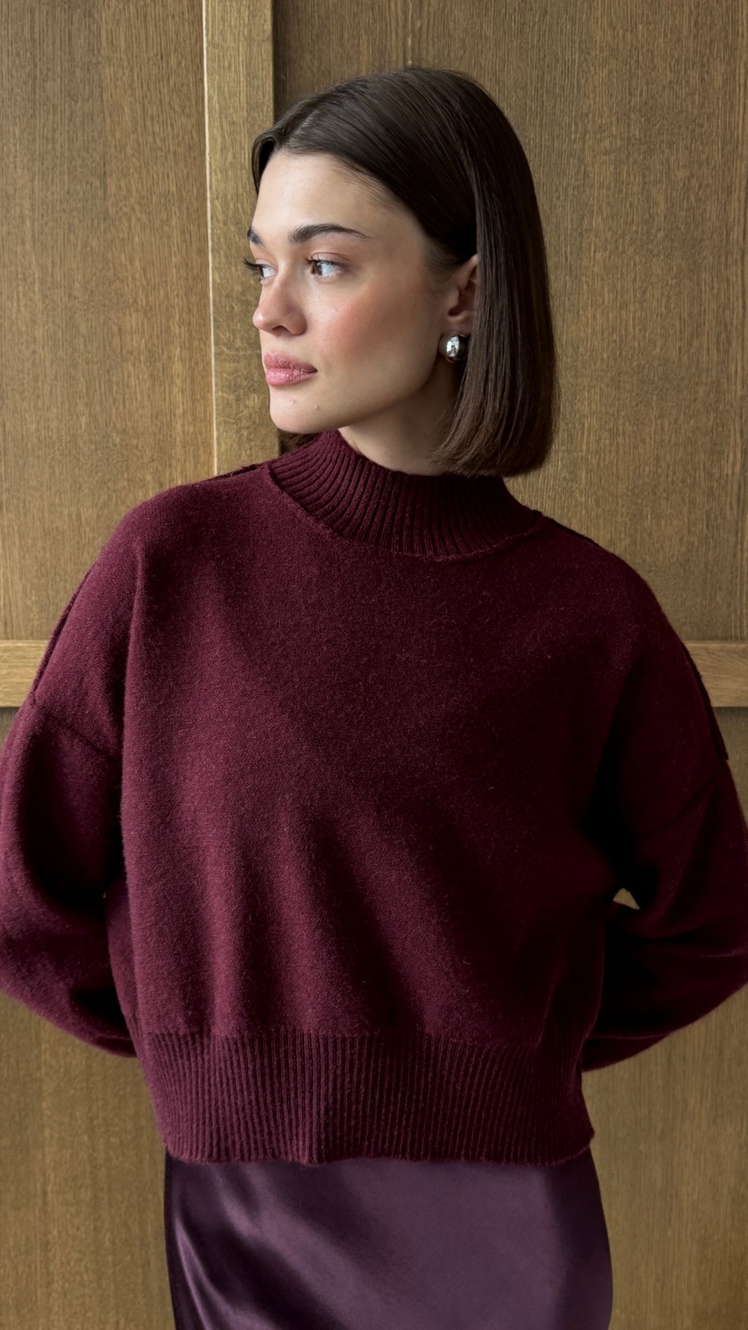 Lottie Sweater - Burgundy