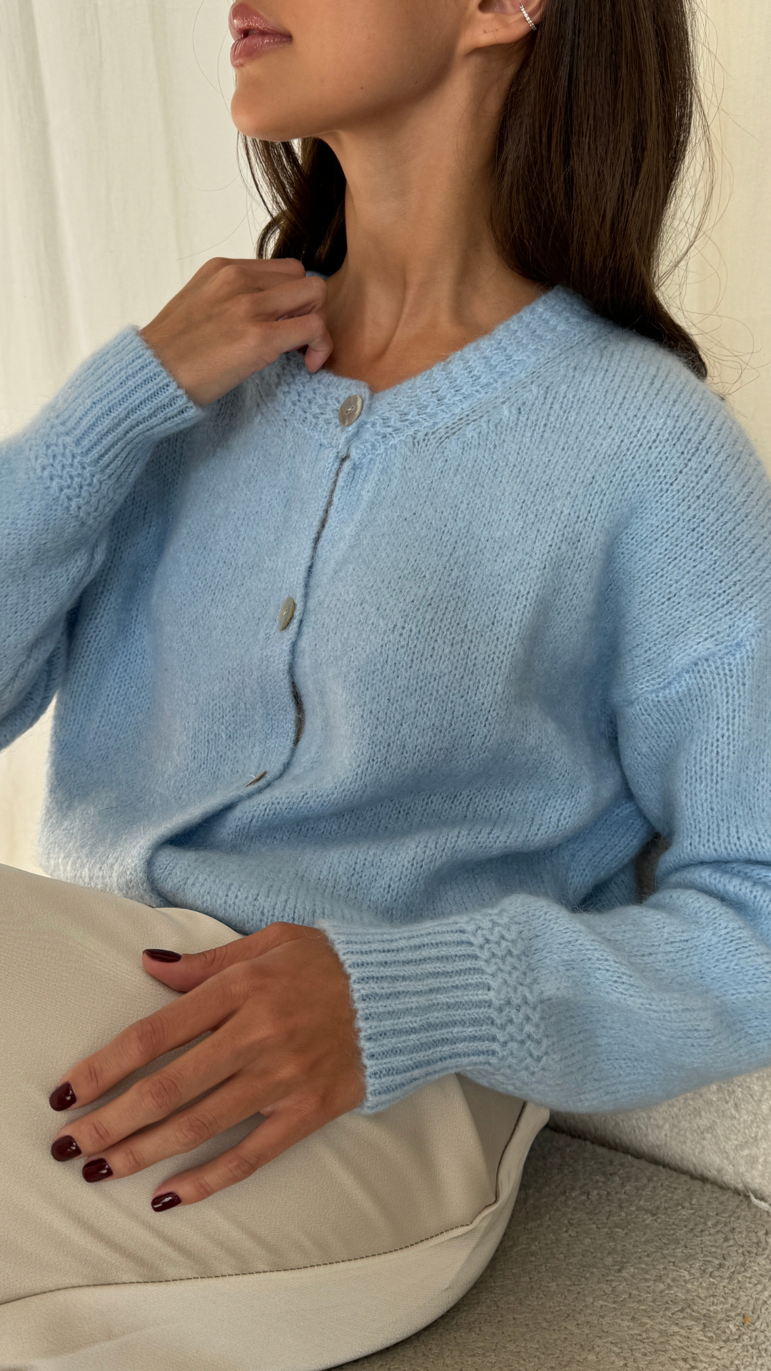 Reyna Cardigan - Sky Blue