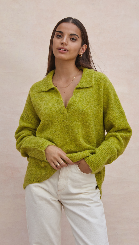 Veronika Sweater - Lime