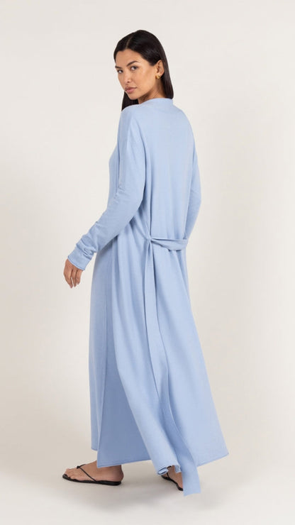 Sofia Long Line Cardigan - Sky Blue