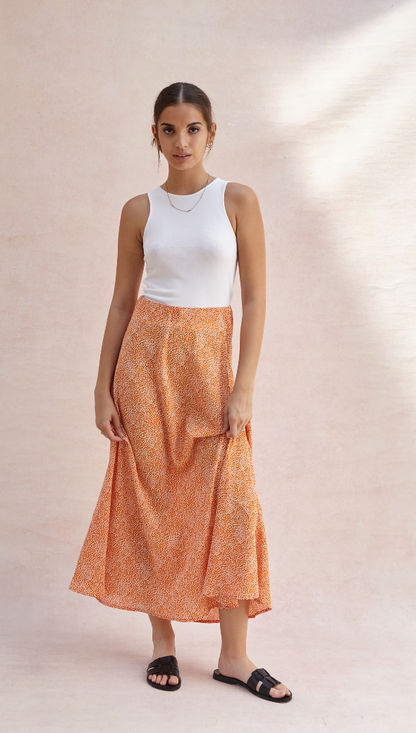 Aura Skirt - Auburn Print