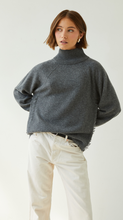 Cian Cashmere Sweater - Anthracite